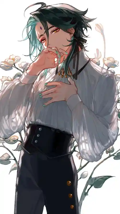 4k原神壁纸 - 魈 - 唯美 - 插画「哲风壁纸」