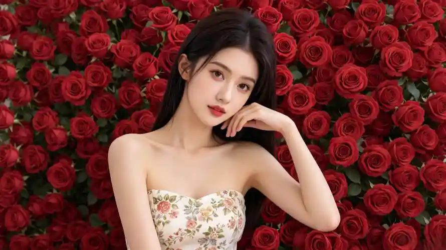 3k写真壁纸-壁纸 - 好看-红唇「哲风壁纸」