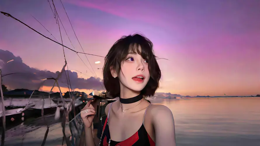6k吊带壁纸-水面 - 海边-码头「哲风壁纸」