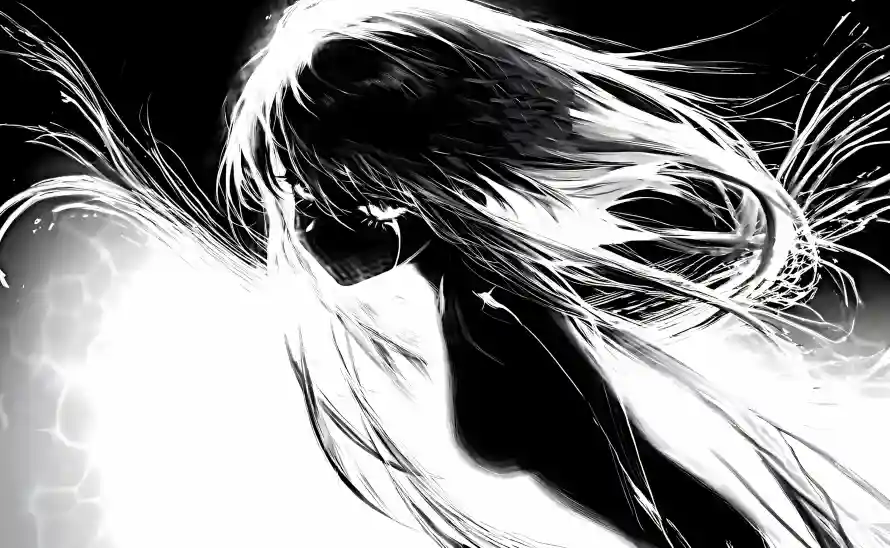 2k人物壁纸-剪影 - 少女-手绘「哲风壁纸」