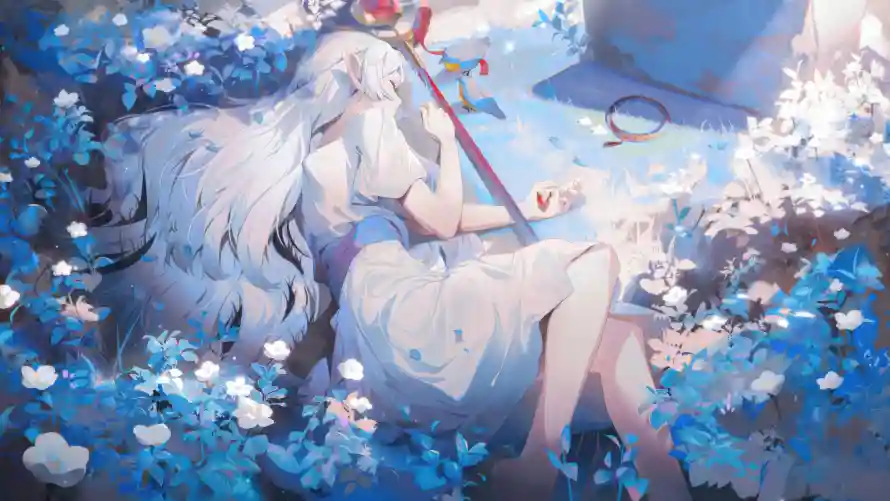 6k天使壁纸-天空 - 少女-治愈「哲风壁纸」