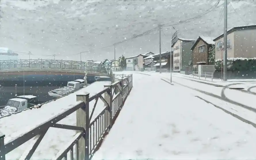 2k下雪壁纸-冬日 - 动漫-房屋「哲风壁纸」