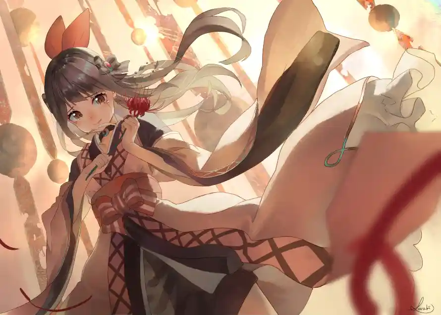 2k动漫壁纸-古风 - 少女-插画「哲风壁纸」