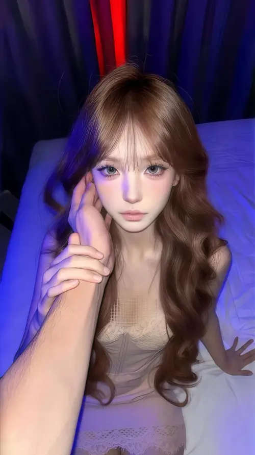 4k冷光壁纸 - 少女 - 捏脸 - 棕发「哲风壁纸」