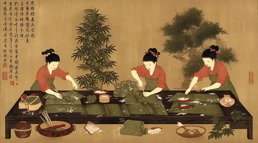 5k古风壁纸-国风 - 插画-汉服「哲风壁纸」