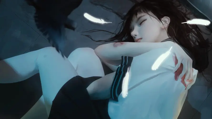 4k光影壁纸-少女 - 幻想-插画「哲风壁纸」
