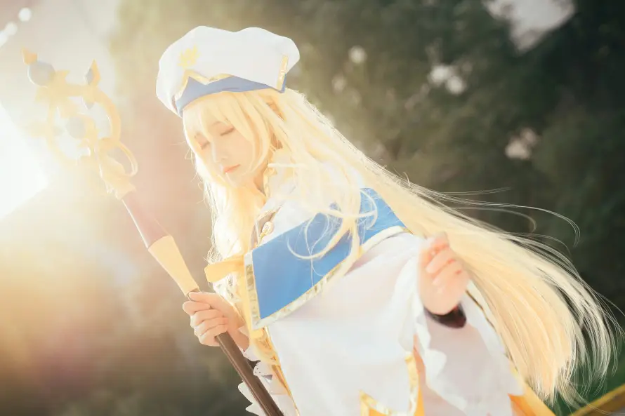 3k少女壁纸-祭司 - 逆光-金发「哲风壁纸」