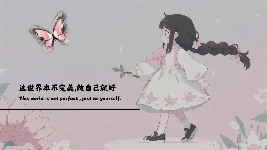 2k插画壁纸-治愈 - 粉色-花朵「哲风壁纸」