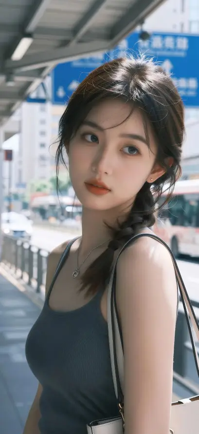 4k吊带壁纸 - 户外 - 气质 - 美女「哲风壁纸」