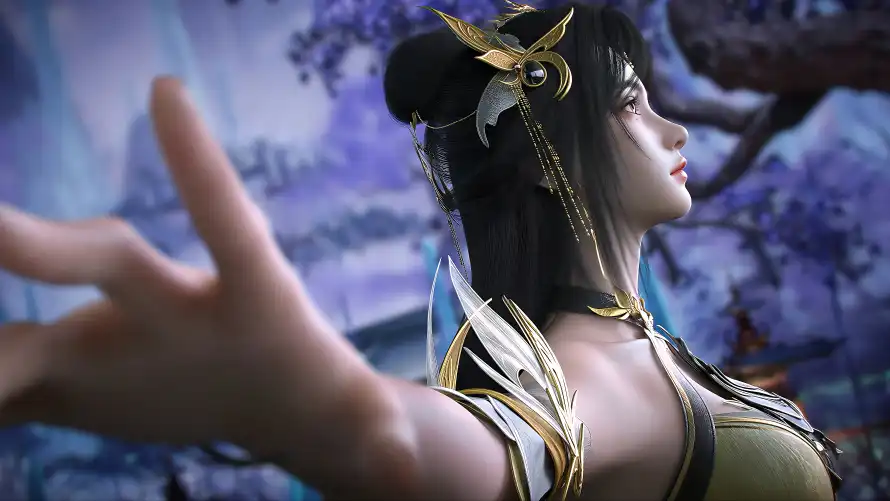 6k伸手壁纸-侧颜 - 古风-御姐「哲风壁纸」