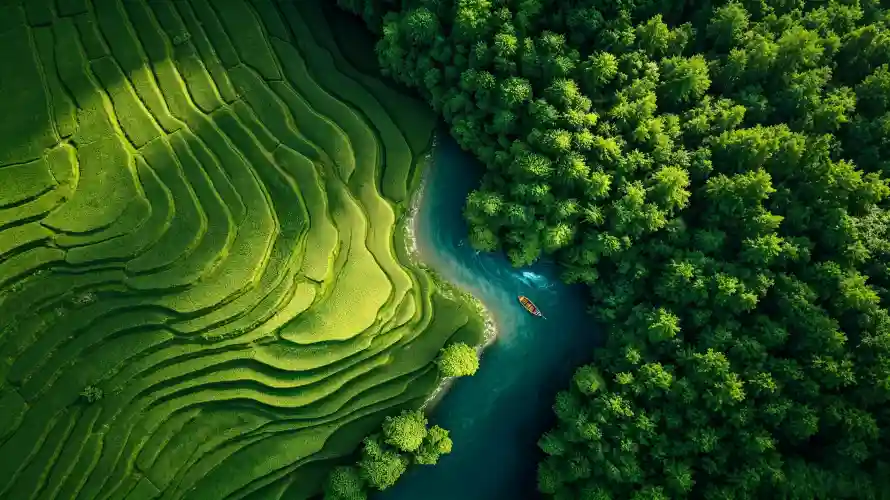 3k丛林壁纸-俯视 - 图片-好看「哲风壁纸」