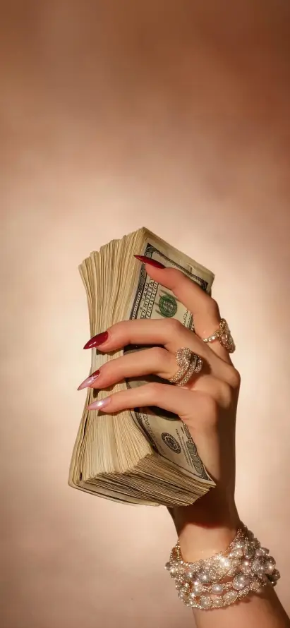 4k女性壁纸 - 手 - 戒指 - 现金「哲风壁纸」