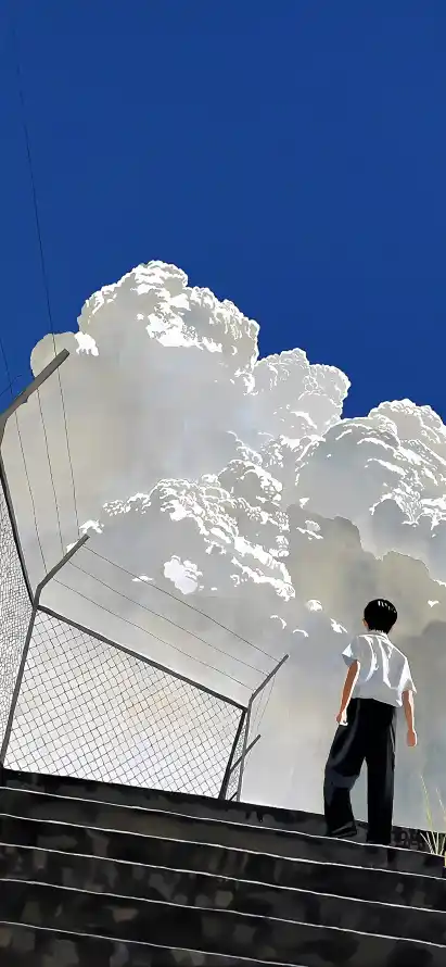 4k少年壁纸 - 插画 - 日系 - 晴空「哲风壁纸」