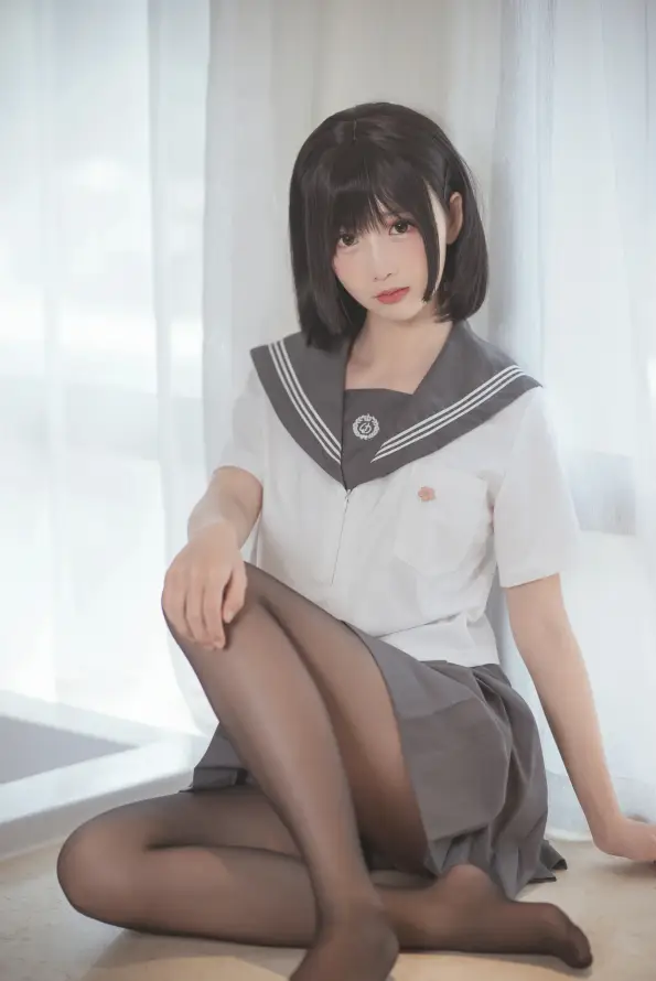 4kjk壁纸 - 写真 - 制服 - 坐姿「哲风壁纸」