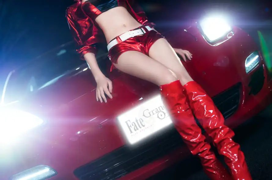4k夜景壁纸-赛车 - 露脐装-Fate「哲风壁纸」