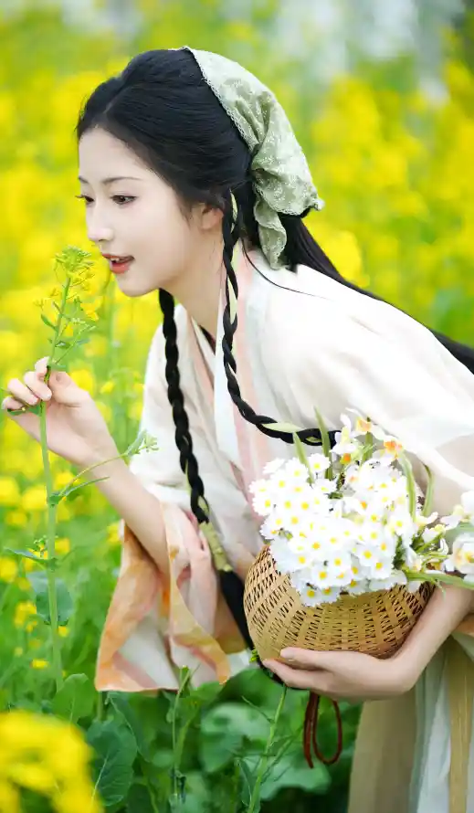 4k古装壁纸 - 古风 - 头巾 - 少女「哲风壁纸」