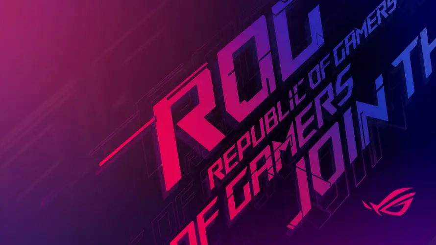 2k渐变壁纸-玫红 - 紫色-ROG「哲风壁纸」