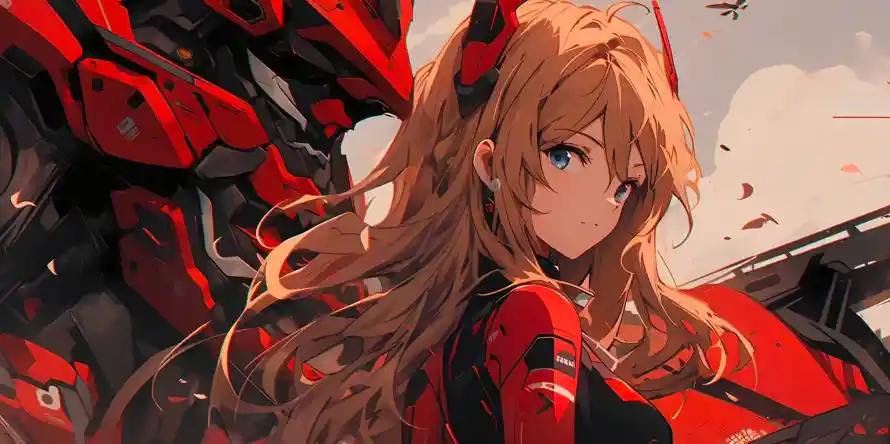 2k动漫壁纸-女孩 - 机甲-eva「哲风壁纸」