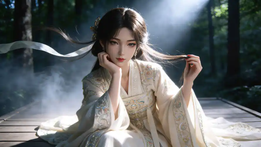 4k光束壁纸 - 发带 - 古装 - 古风「哲风壁纸」 4k光束壁纸 - 发带 - 古装 - 古风「哲风壁纸」