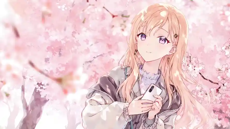 2k外套壁纸-少女 - 手机-日系「哲风壁纸」