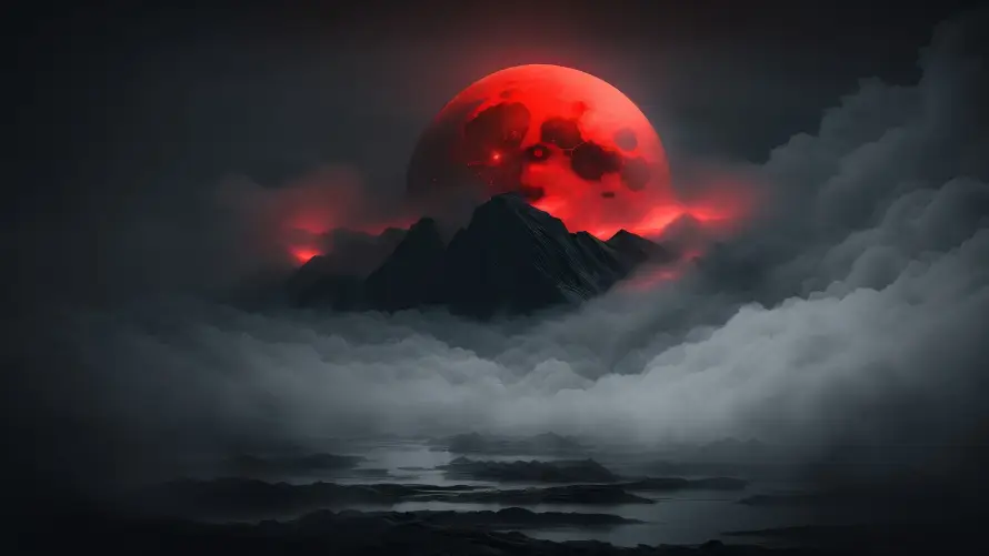 2k云海壁纸-云雾 - 夜景-山川「哲风壁纸」