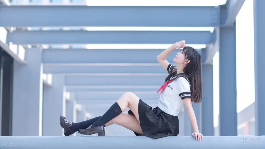 2k天台壁纸-jk - 少女-户外「哲风壁纸」