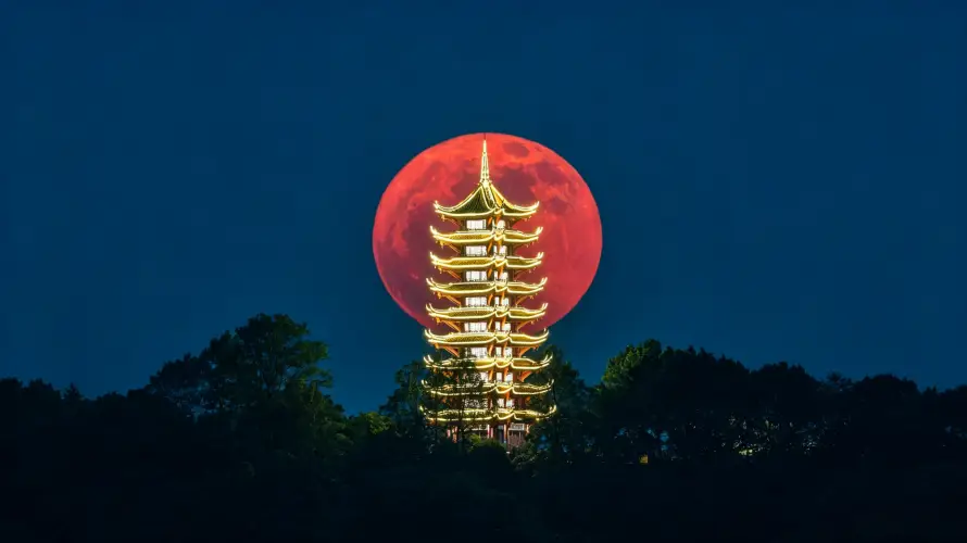 3k中式壁纸-古塔 - 国风-图片「哲风壁纸」
