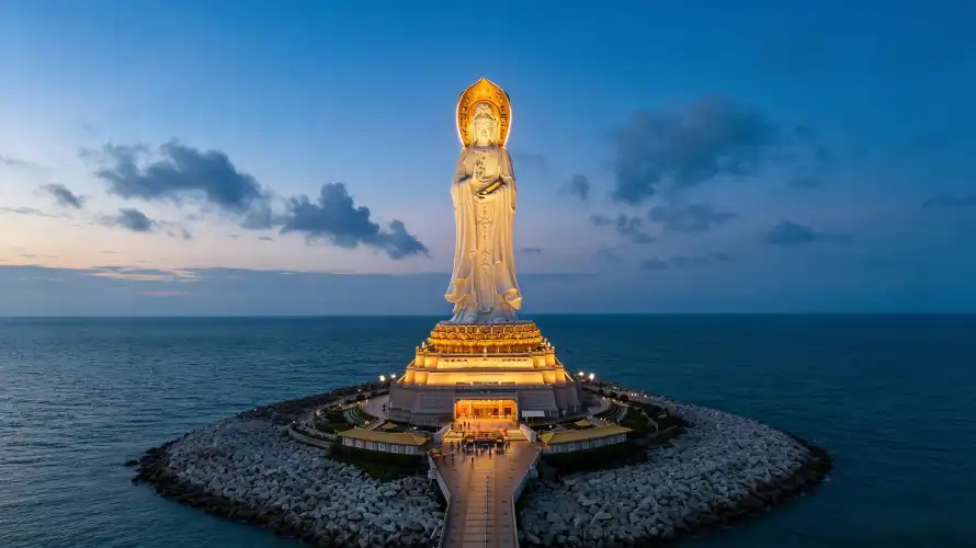 3k三亚壁纸-佛像 - 图片-地标「哲风壁纸」