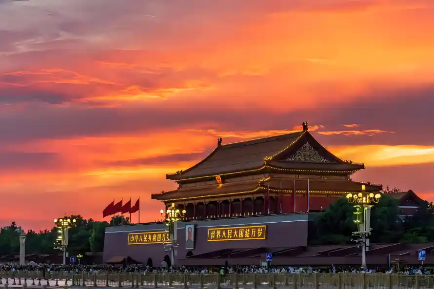 4k傍晚壁纸 - 北京 - 地标 - 天空「哲风壁纸」