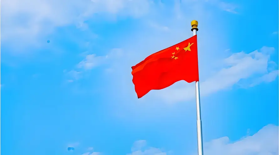 9k国旗壁纸-旗杆 - 爱国-白云「哲风壁纸」