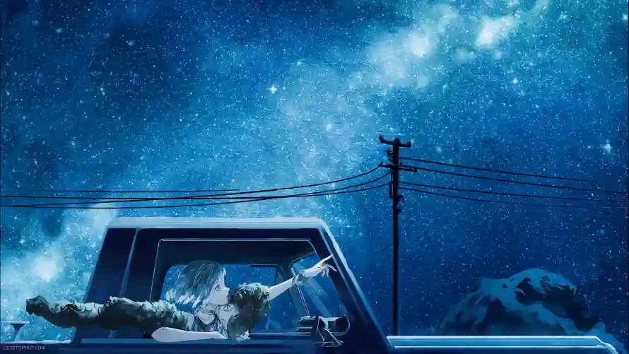 4k公路壁纸-夜晚 - 夜景-天空「哲风壁纸」