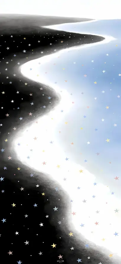 4k光影壁纸 - 创意 - 插画 - 星空「哲风壁纸」