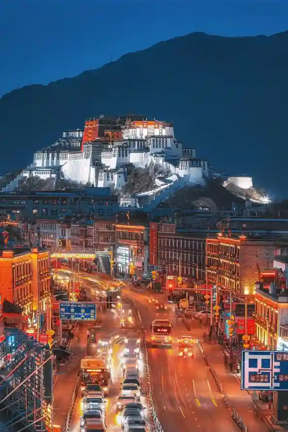 4k公路壁纸 - 城市 - 夜景 - 山脉「哲风壁纸」