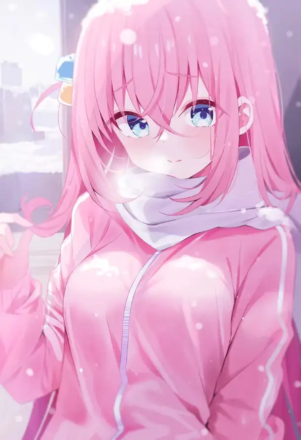 4k下雪壁纸 - 冬日 - 少女 - 波奇酱「哲风壁纸」