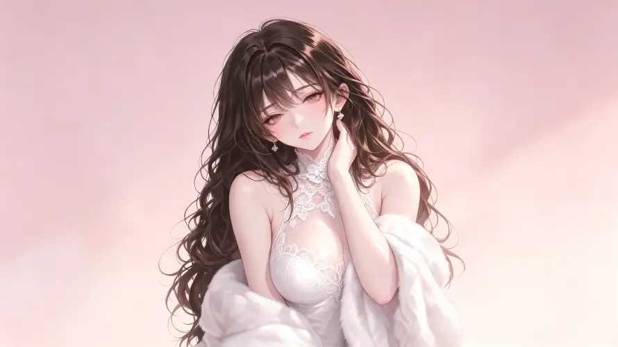 3k卷发壁纸-图片 - 壁纸-少女「哲风壁纸」