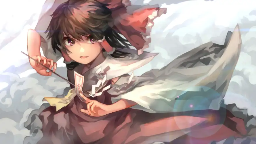 4k动漫壁纸-云 - 天空-少女「哲风壁纸」