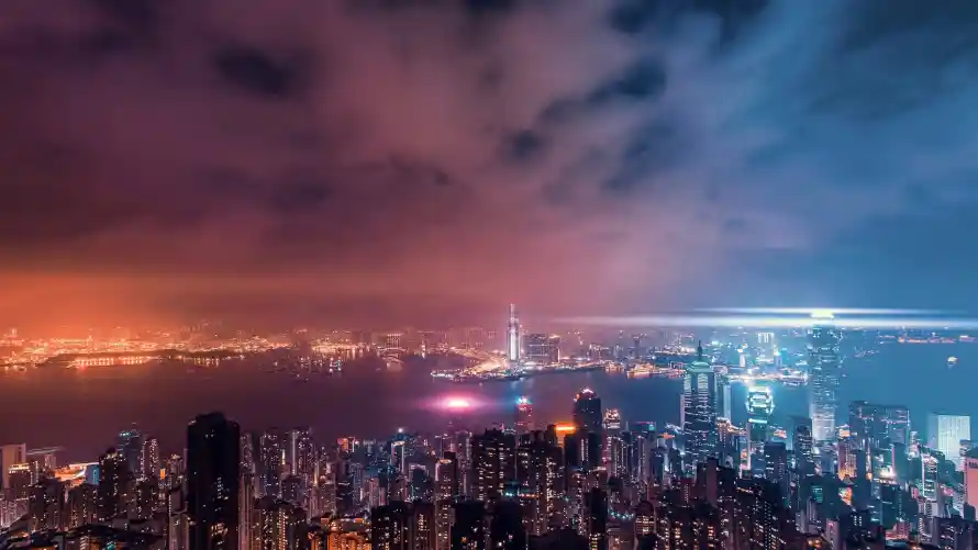 4k4K壁纸-云 - 城市-夜景「哲风壁纸」