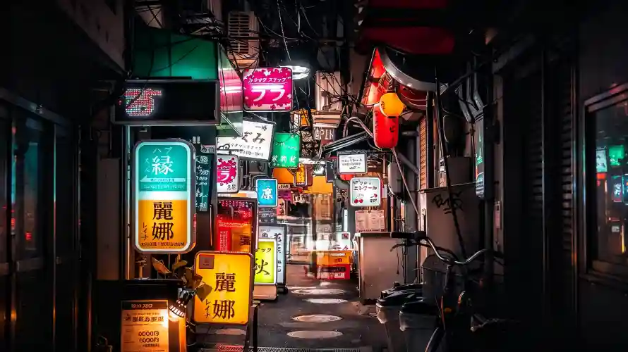 3k商铺壁纸-图片 - 夜晚-夜景「哲风壁纸」