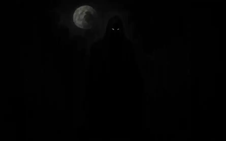 2k夜晚壁纸-月亮 - 黑影-黑暗「哲风壁纸」