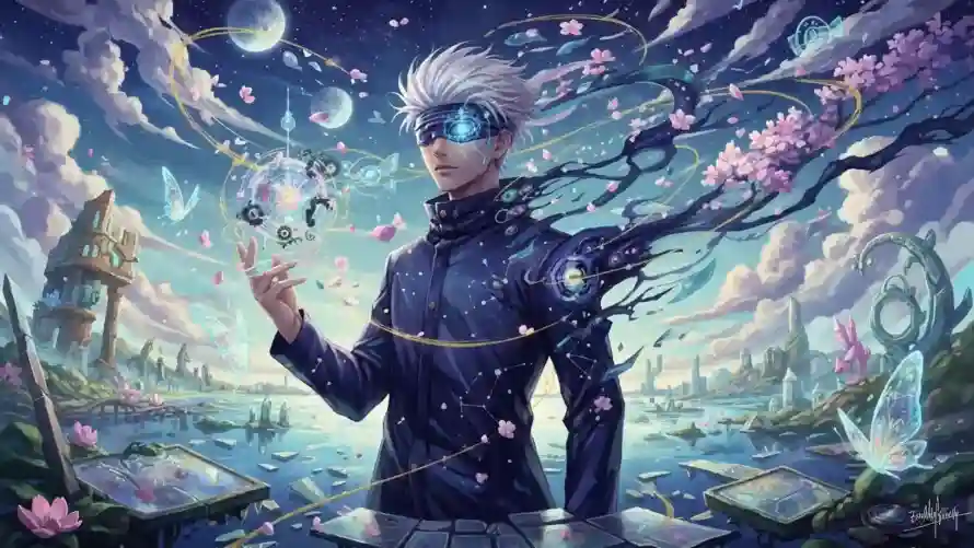 2k云朵壁纸-星空 - 樱花-湖泊「哲风壁纸」