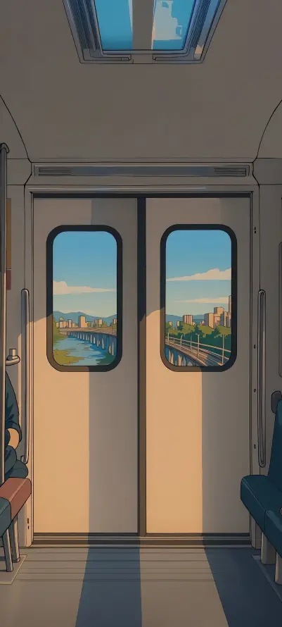 4k插画壁纸 - 日系 - 河流 - 治愈「哲风壁纸」