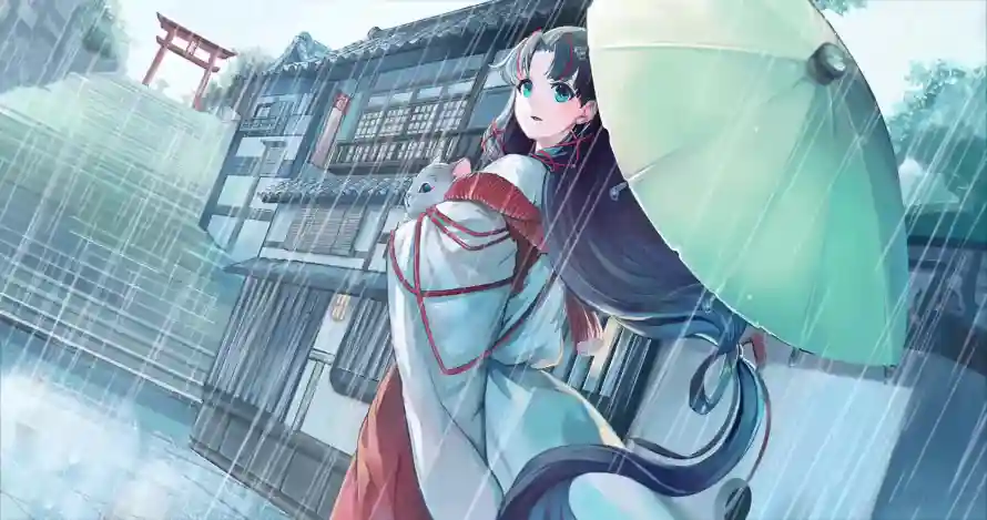 2k和服壁纸-和风 - 少女-长发「哲风壁纸」