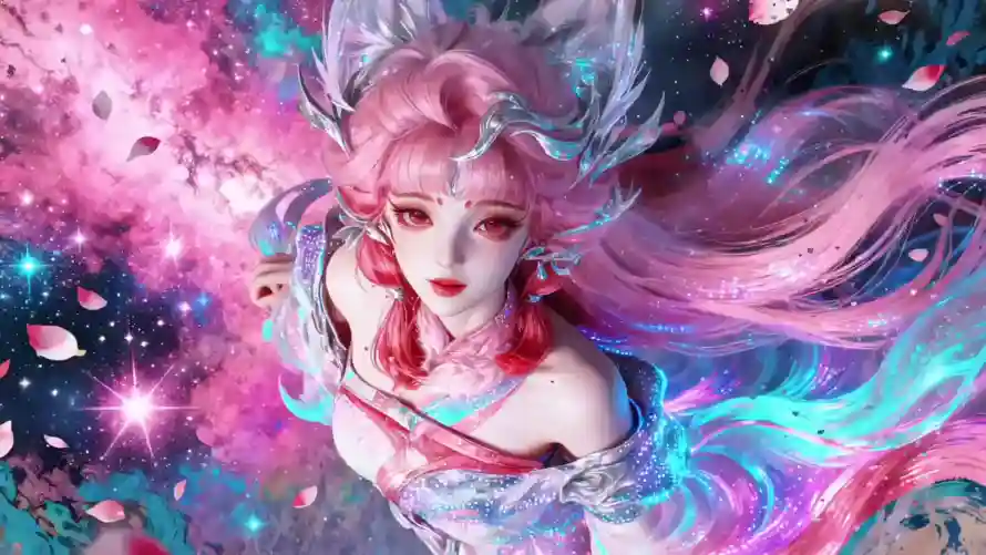 4k光效壁纸-古风 - 妲己-狐族「哲风壁纸」