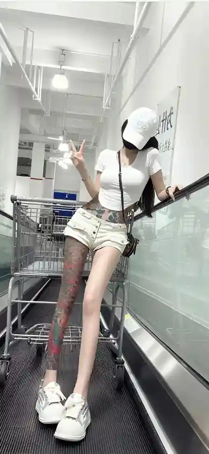 4k女生壁纸 - 穿搭 - 长腿 - 厚底鞋「哲风壁纸」