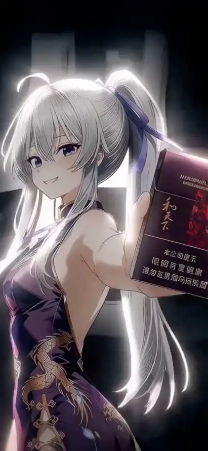 4k动漫壁纸 - 发烟 - 少女 - 旗袍「哲风壁纸」