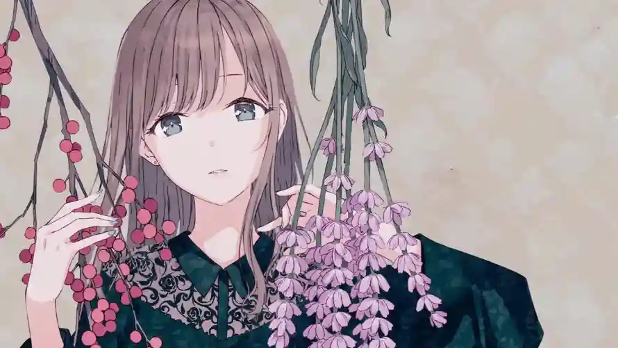 2k插画壁纸-花卉 - 二次元-紫藤花「哲风壁纸」