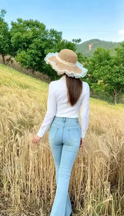 4k户外壁纸 - 穿搭 - 绿树 - 美女「哲风壁纸」