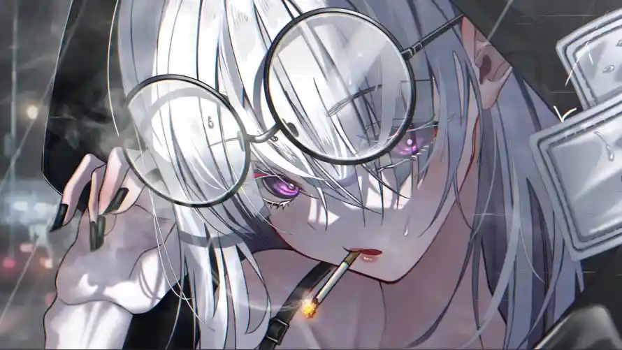 2k紫瞳壁纸-酷飒 - 二次元-动漫少女「哲风壁纸」