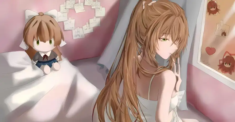 2k卧室壁纸-可爱 - 少女-挂画「哲风壁纸」