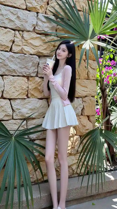 4k夏日壁纸 - 户外 - 甜美 - 石墙「哲风壁纸」